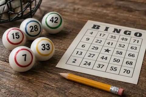 AI illustration: bingo balls and card