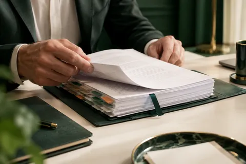 AI illustration: Careful review of organized terms and papers
