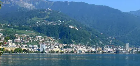 Photographic view of Montreux