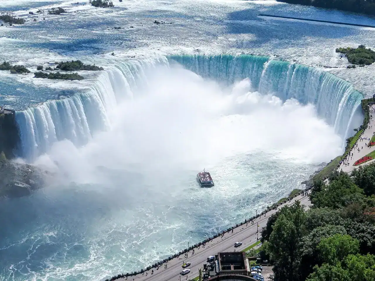 Photographic view of Niagara Falls