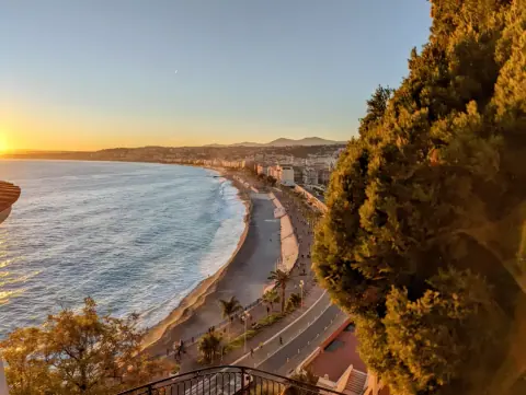 Photographic view of Nice