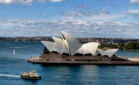 Photographic view of sydney